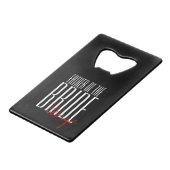 結はっきりした婚パーティー「花嫁の父」 クレジットカード栓抜き (正面アングル)