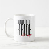 結はっきりした婚パーティー「花嫁の父」 コーヒーマグカップ (左)