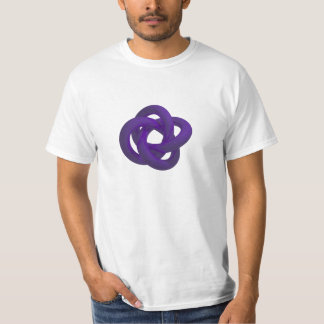 結ばれたトルス-紫色 Tシャツ