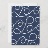 結ばれたハートの結婚式招待状 招待状 (裏面)