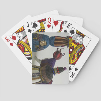 結ばれた磁器の彫刻 トランプ