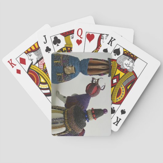 結ばれた磁器の彫刻 トランプ (裏面)