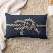 結ばれた航海のなロープ ランバークッション (ブランケット)