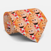 結ばれるブタ! 空腹なBBQのブタ ネクタイ (ロール)