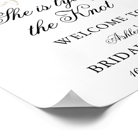 結びエレガント目を結んでいるパールボウ ポスター (角)