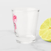 結びエレガント目ピンクの弓バチェロレッテ ショットグラス (右)
