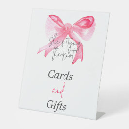 結びエレガント目ピンクの弓バチェロレッテ 台座サイン