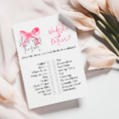 結びエレガント目ピンクボウブライダルシャワーゲーム