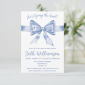 結びコケットブライダルシャワーモダンだ 招待状 (スタンド正面)