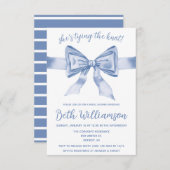 結びコケットブライダルシャワーモダンだ 招待状 (正面/裏面)