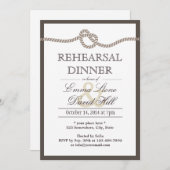 結びシンプルびリハ縁どーサルディナー 招待状 (正面/裏面)