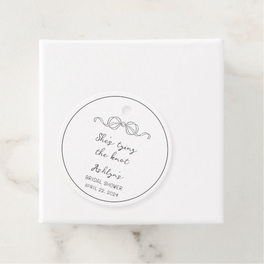 結びシンプル目ギフトラベルの結び手引き靴 フェイバータグ (インサイチュ)