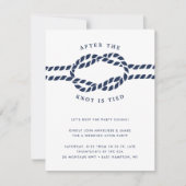 結び付いた | の結婚後パーティの招待状 招待状 (正面)