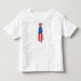 結び付きタイアメリカ国旗7月4日 トドラーTシャツ