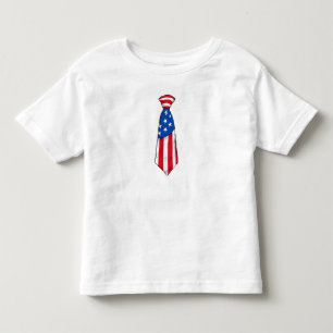 結び付きタイアメリカ国旗7月4日 トドラーTシャツ