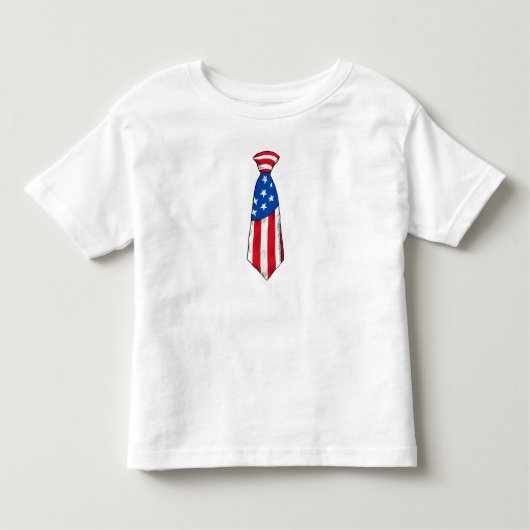結び付きタイアメリカ国旗7月4日 トドラーTシャツ (正面)