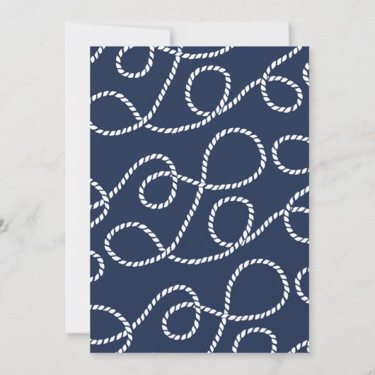 結び付きハート婚約パーティ招待状 招待状 (裏面)