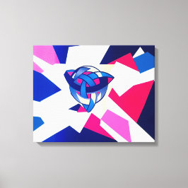 結び付きワールドブルーモダンケルトのキャンバス印刷 キャンバスプリント