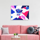 結び付きワールドブルーモダンケルトのキャンバス印刷 キャンバスプリント (インサイチュ (リビング))