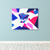 結び付きワールドブルーモダンケルトのキャンバス印刷 キャンバスプリント (インサイチュ (ウッドフロア))