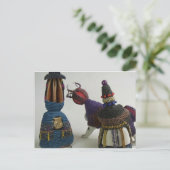 結び付き磁器の彫刻 ポストカード (スタンド正面)