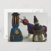 結び付き磁器の彫刻 ポストカード (正面/裏面)