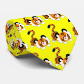 結び付ける可愛い漫画遊の虎 ネクタイ (ロール)