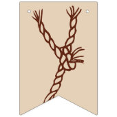 結び付け:カスタム結び付け素朴結婚日 バンティングフラッグ (第2の旗)