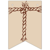 結び付け:カスタム結び付け素朴結婚日 バンティングフラッグ (第1の旗)