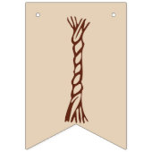 結び付け:カスタム結び付け素朴結婚日 バンティングフラッグ (第3の旗)