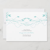 結び合う愛の木 枝での結婚式招待状 招待状 (裏面)