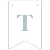 結び図解入りの、写真付きの目バナーフラグ – 青 バンティングフラッグ (第2の旗)