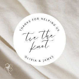 結び感謝していび救済のシールを結ぶ ラウンドシール