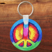 結び染め平和 キーホルダー (正面)