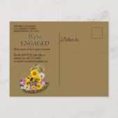 結び目お祝い婚約 インビテーションポストカード (裏面)