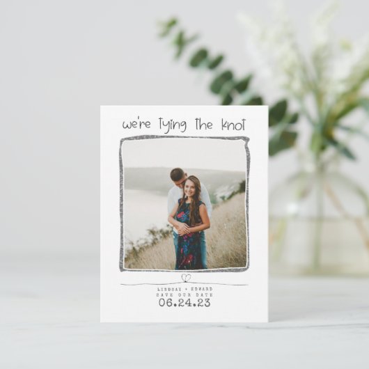 結び目かわいい日付写真を保存 セーブザデート (スタンド正面)