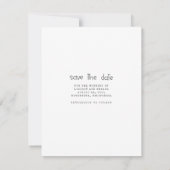 結び目かわいい日付写真を保存 セーブザデート (裏面)