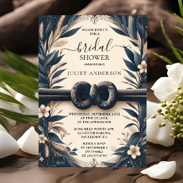 結び目がキュートなウェディングシャワーパーティー 招待状