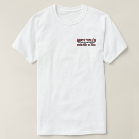 結び目が語るチャーター便のRipアートロゴTシャツ Tシャツ (デザイン正面)