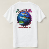 結び目が語るチャーター便のRipアートロゴTシャツ Tシャツ (デザイン裏面)