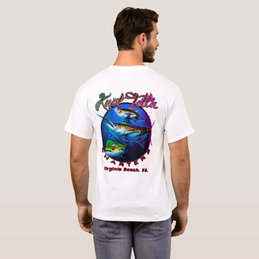 結び目が語るチャーター便のRipアートロゴTシャツ Tシャツ (裏面フル)