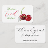結び目さくらんぼありがとう結婚さん エンクロージャーカード (正面/裏面)