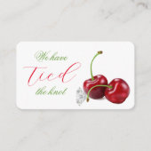 結び目さくらんぼありがとう結婚さん エンクロージャーカード (正面)