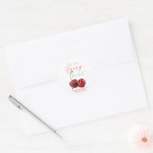 結び目さくらんぼ婚約 ラウンドシール (封筒)