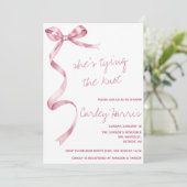 結び目だ！モダンブライダルシャワー 招待状 (スタンド正面)