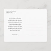 結び目だ！モダン写真結婚展 案内ポストカード (裏面)