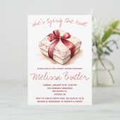 結び目だ！リングや輪ボックスブライダルシャワー 招待状 (スタンド正面)