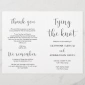 結び目と折り畳みモダン式プ結婚ログラム (正面)