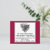 結び目と葉書なし ポストカード (スタンド正面)