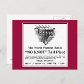 結び目と葉書なし ポストカード (正面/裏面)